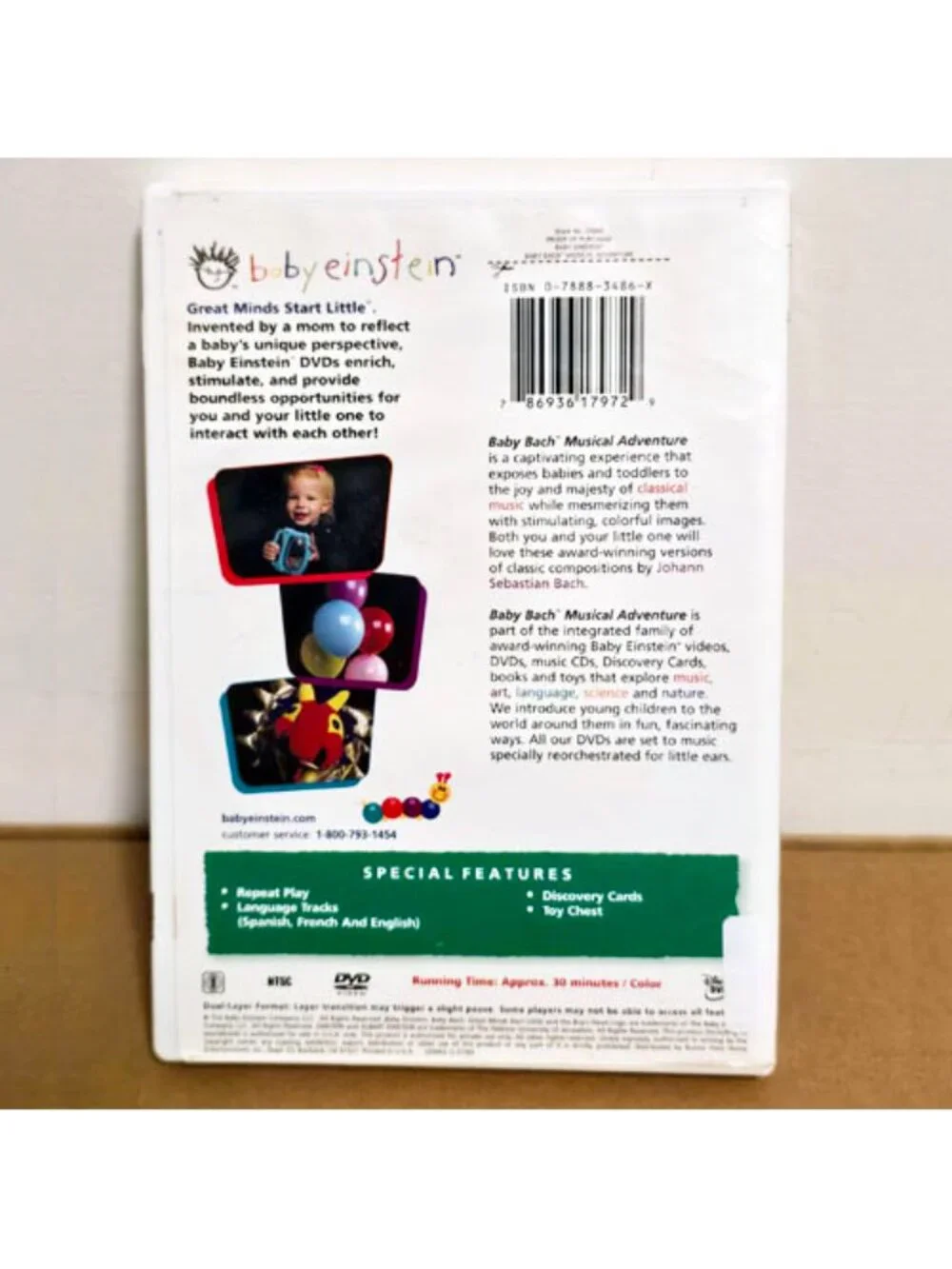 Baby Einstein DVD Lot 6 + 1 Mirror Me Board Book Bach Mozart MacDonald Animals+